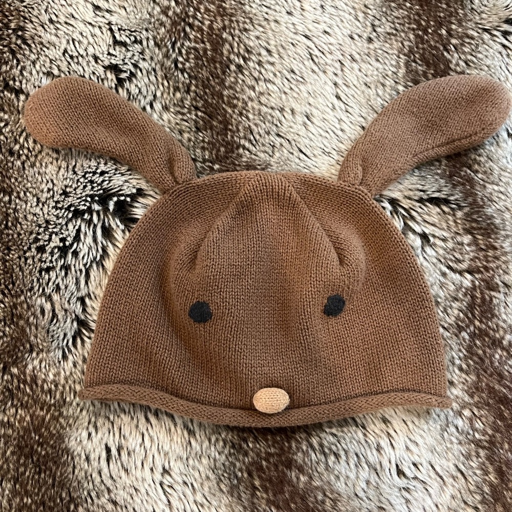 Gymboree || Brown Knit Bunny Hat